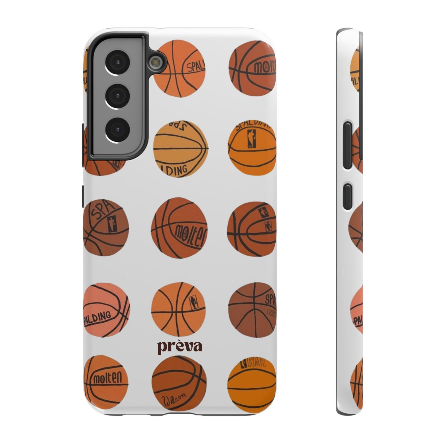 White Basketball Phone Case
