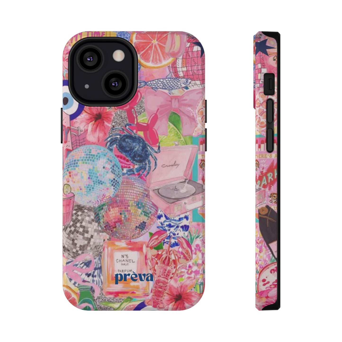Floral & Pink Collage Phone Case