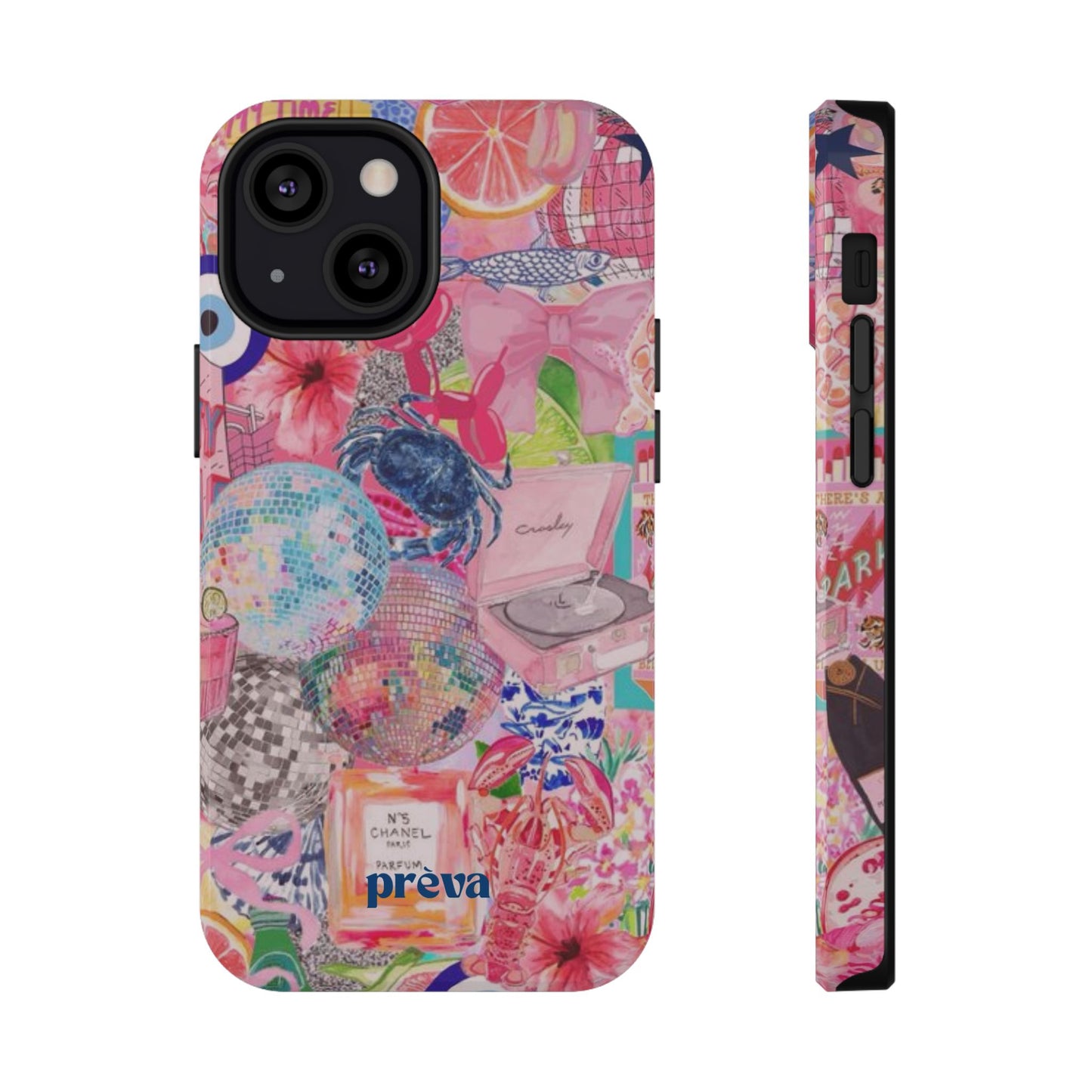 Floral & Pink Collage Phone Case