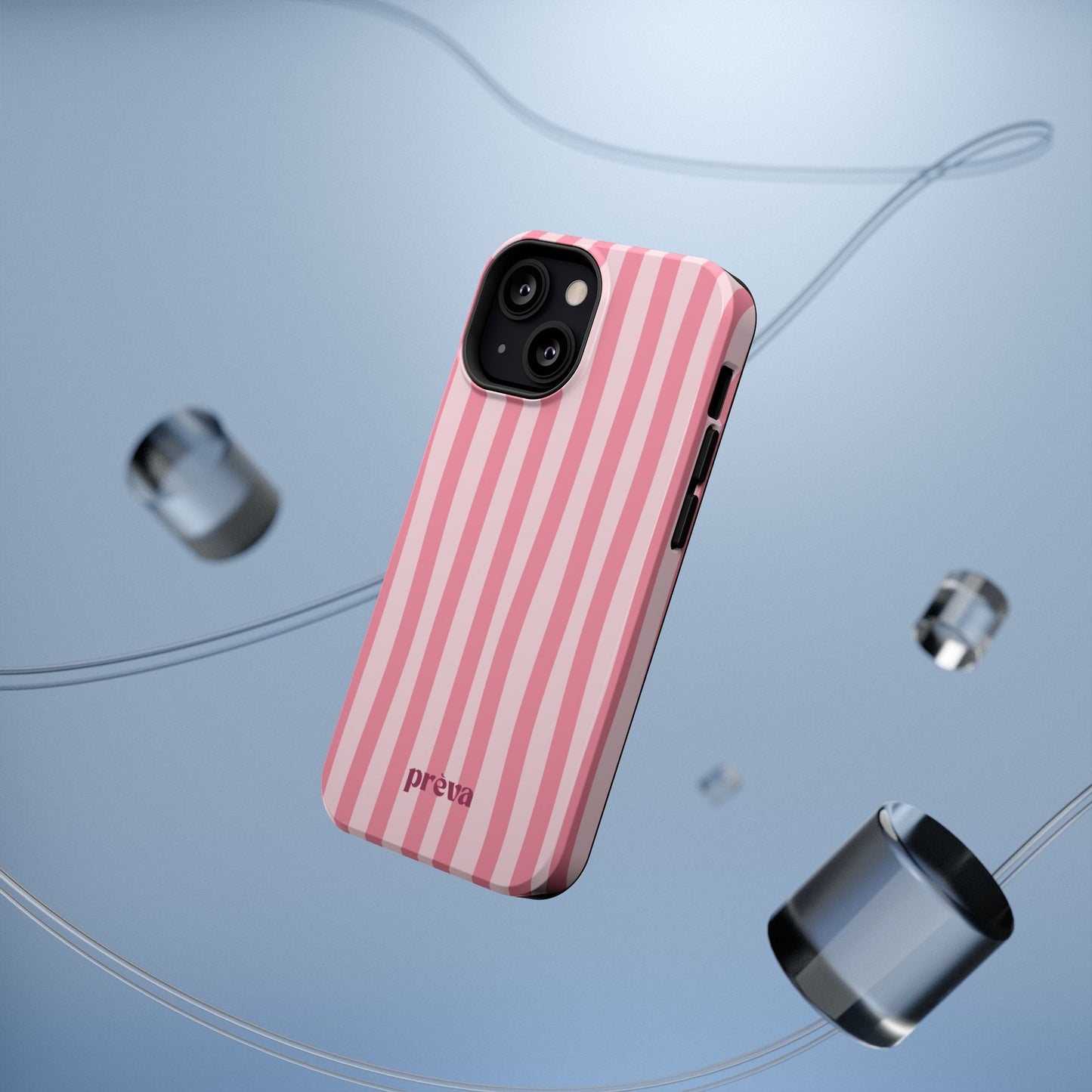 Pink Striped Phone Case