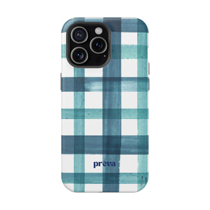 Teal Plaid Phone Case