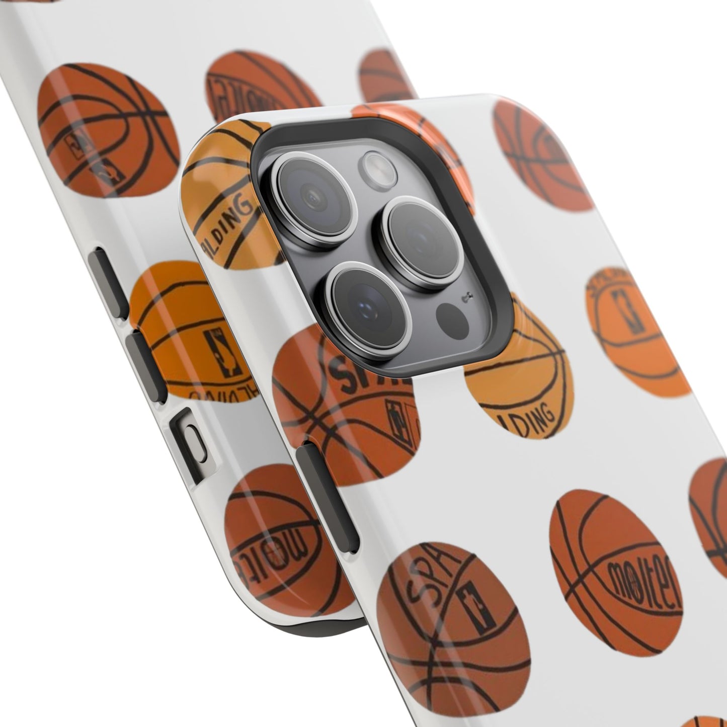 White Basketball Phone Case