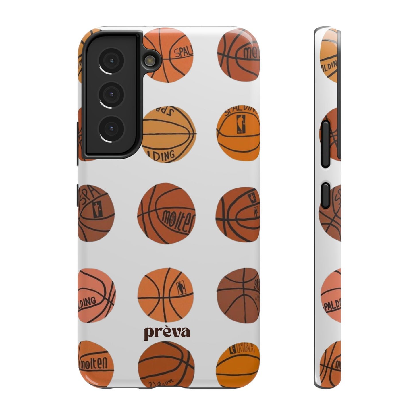 White Basketball Phone Case
