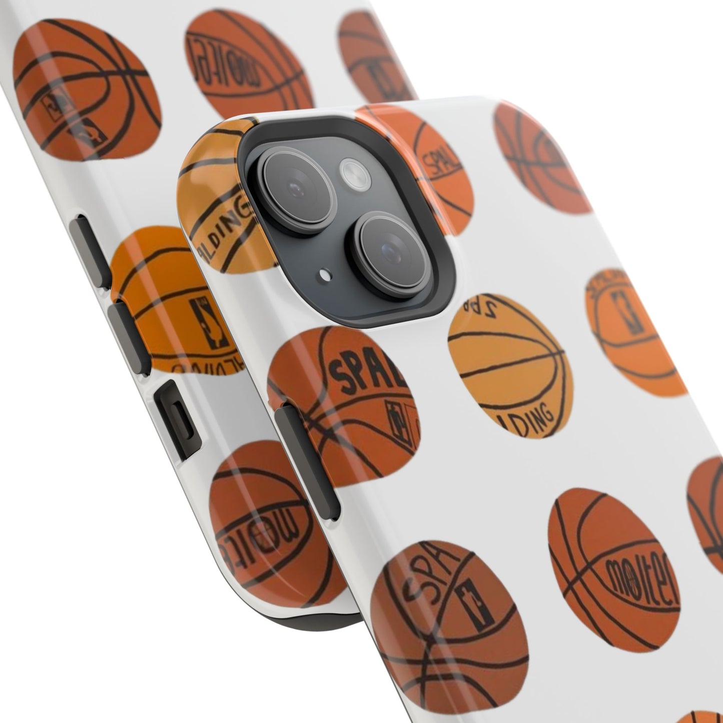 White Basketball Phone Case