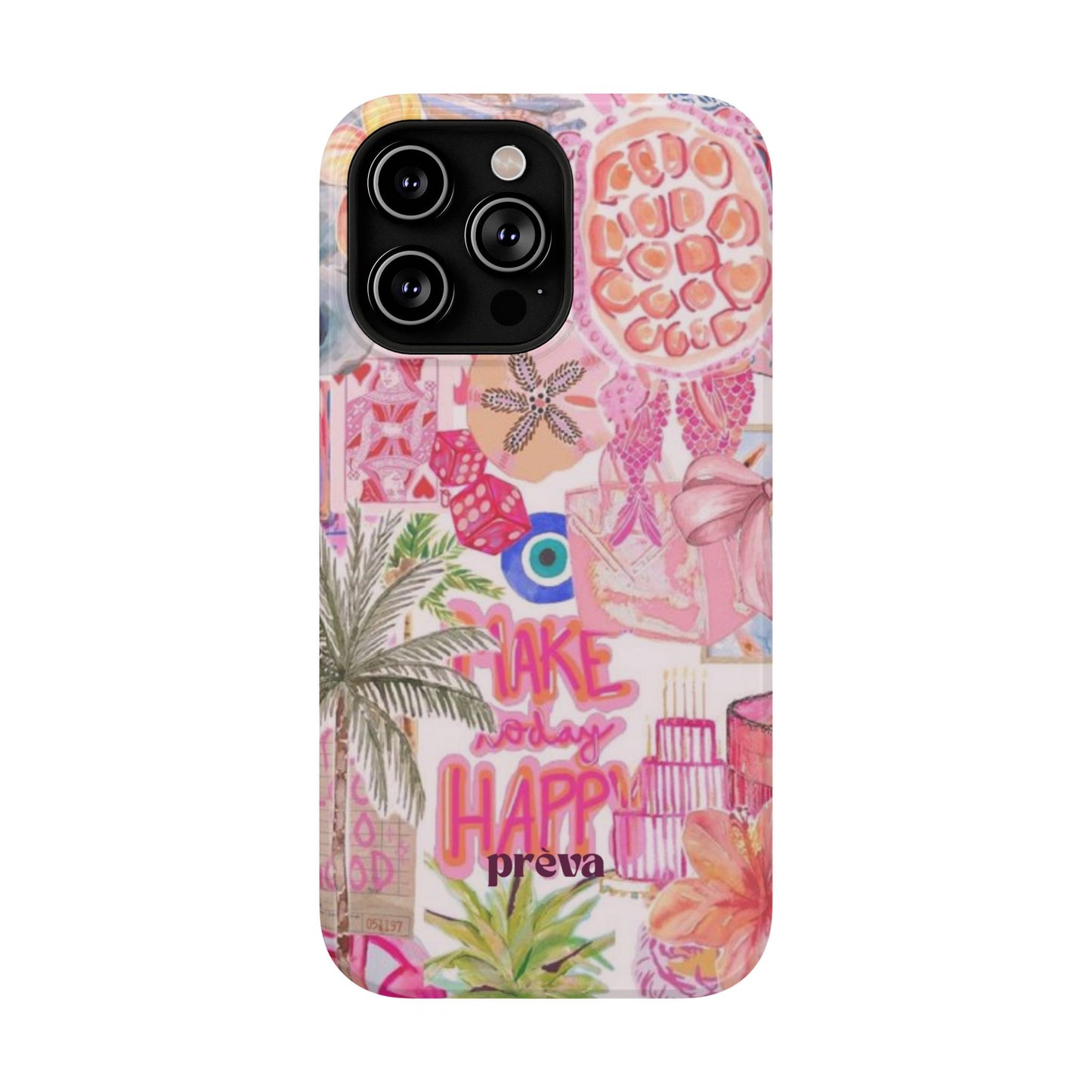 Pink Tropical Collage Phone Case
