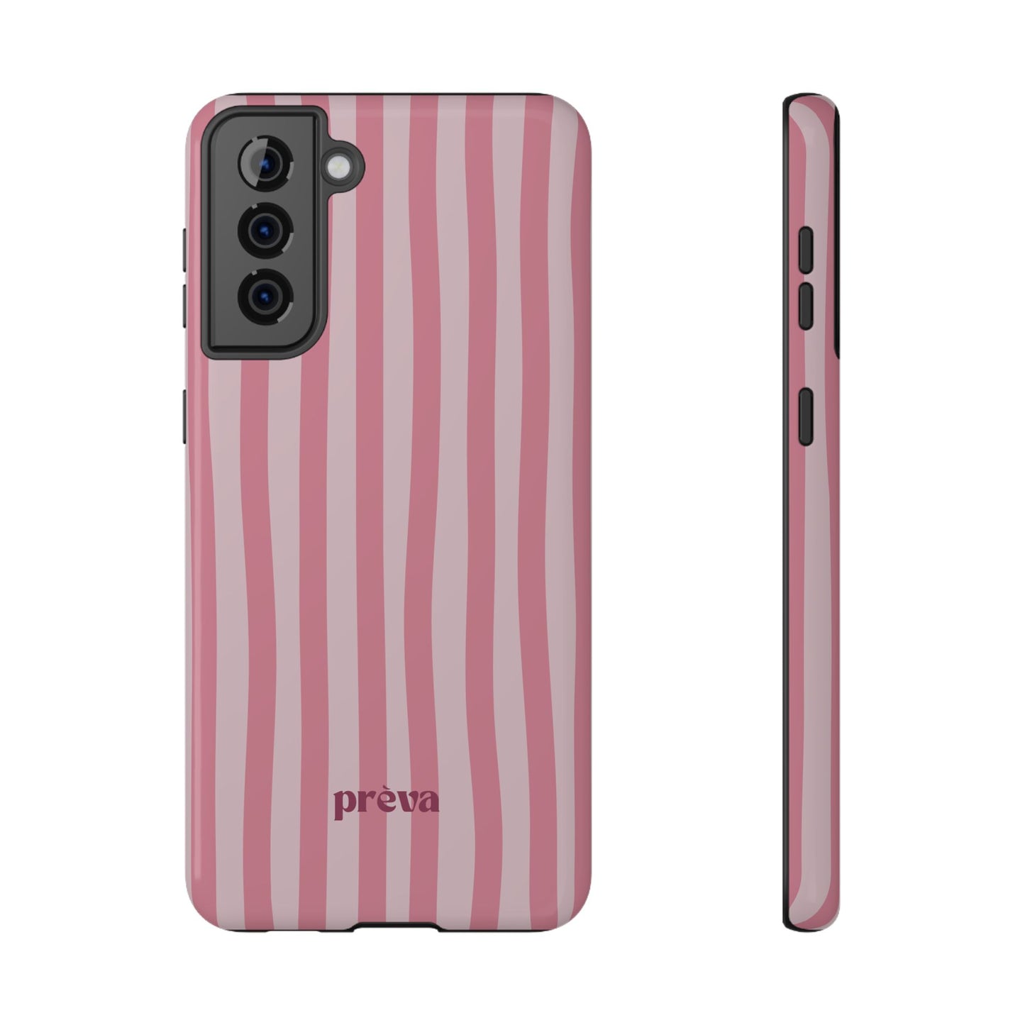 Pink Striped Phone Case