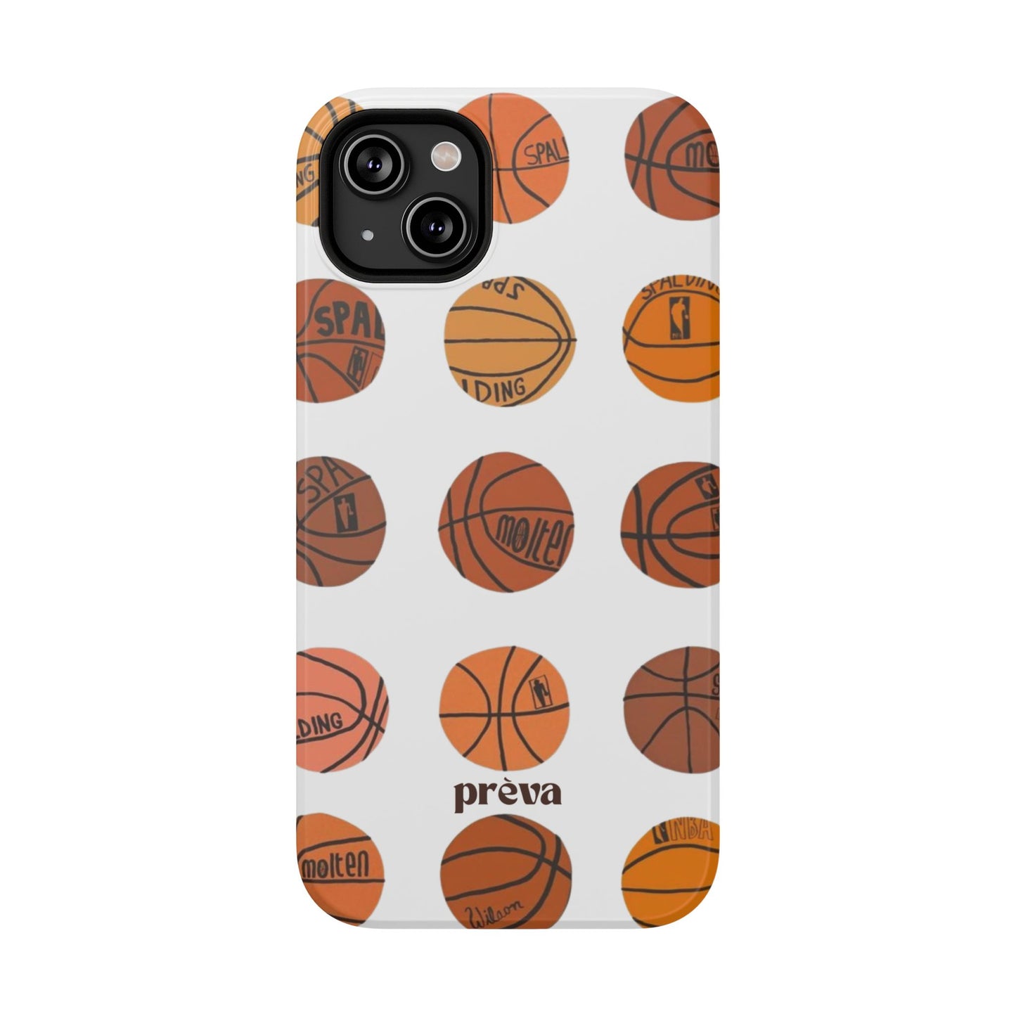 White Basketball Phone Case