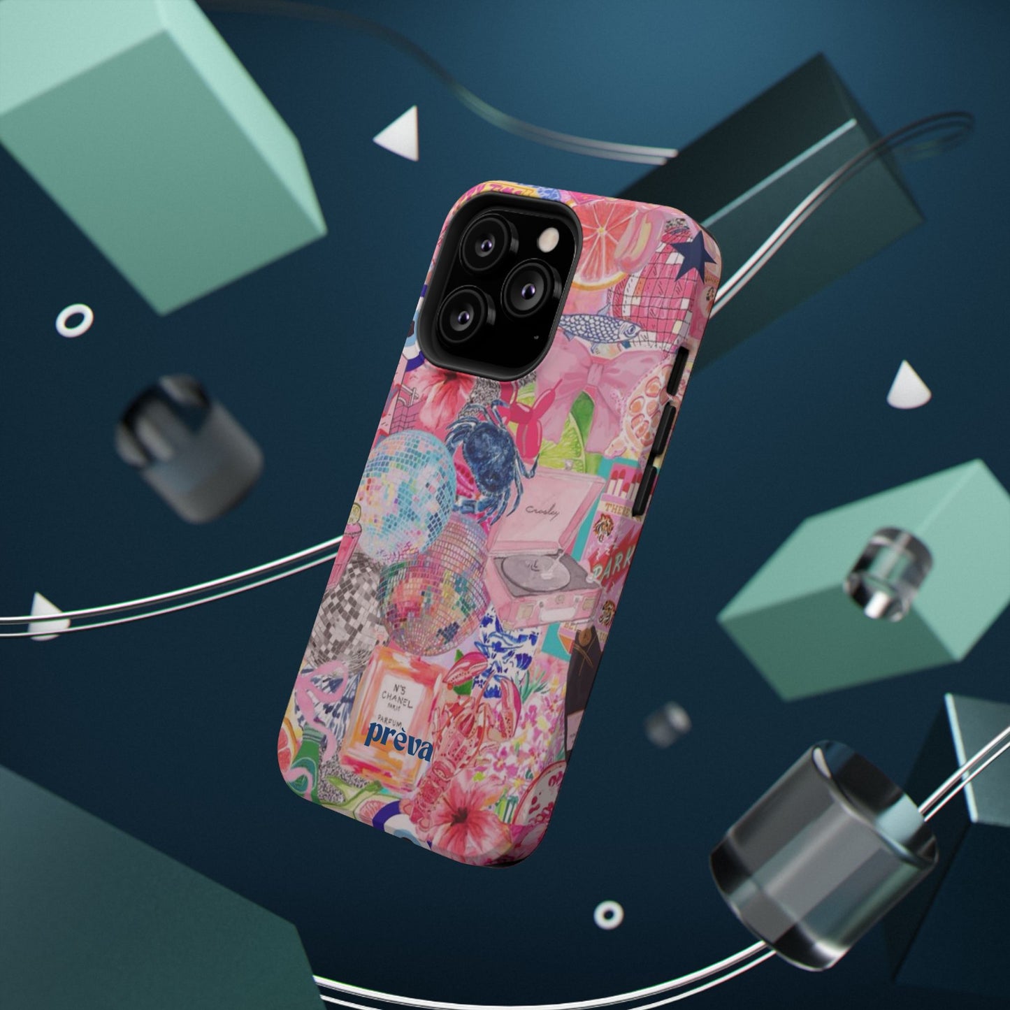 Floral & Pink Collage Phone Case