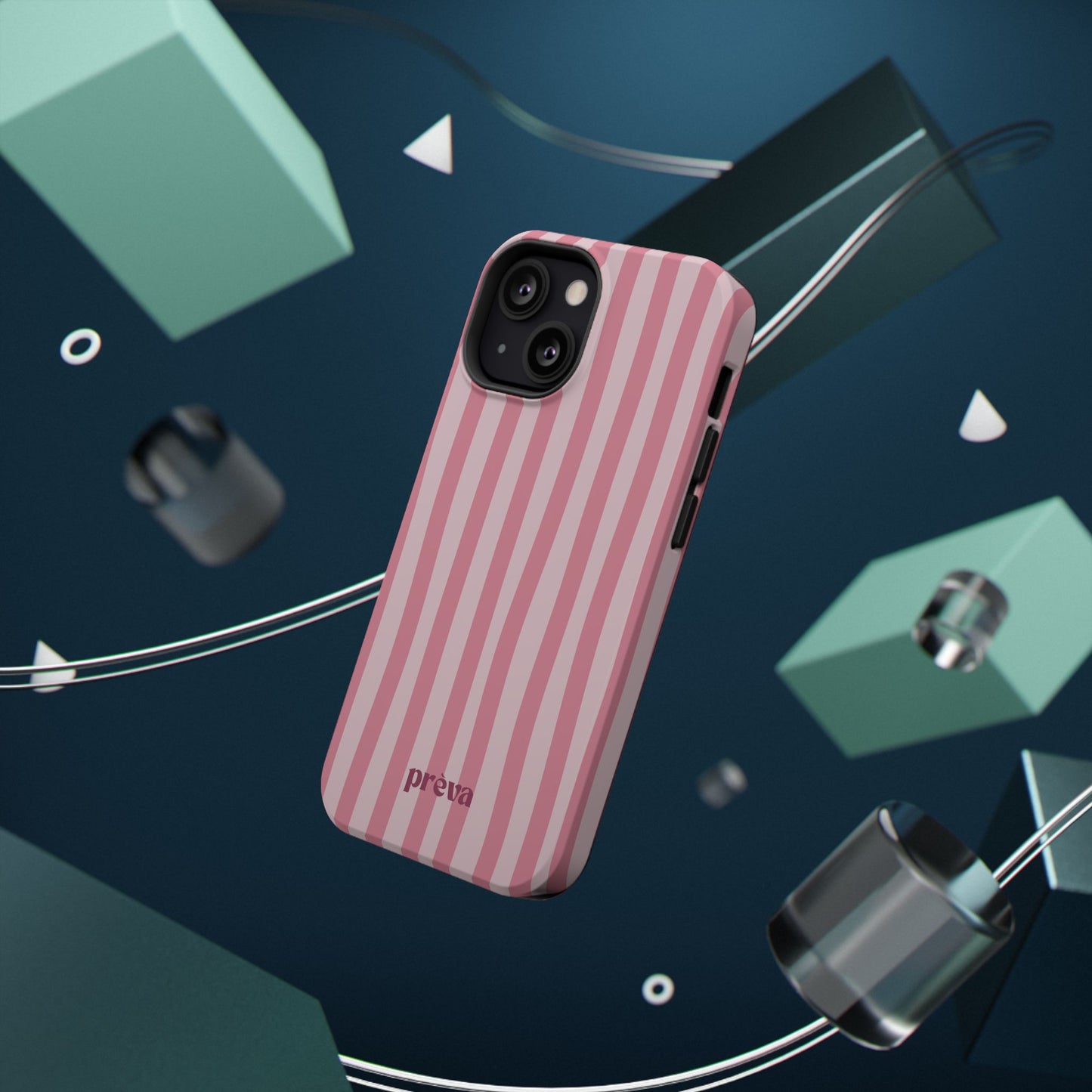 Pink Striped Phone Case