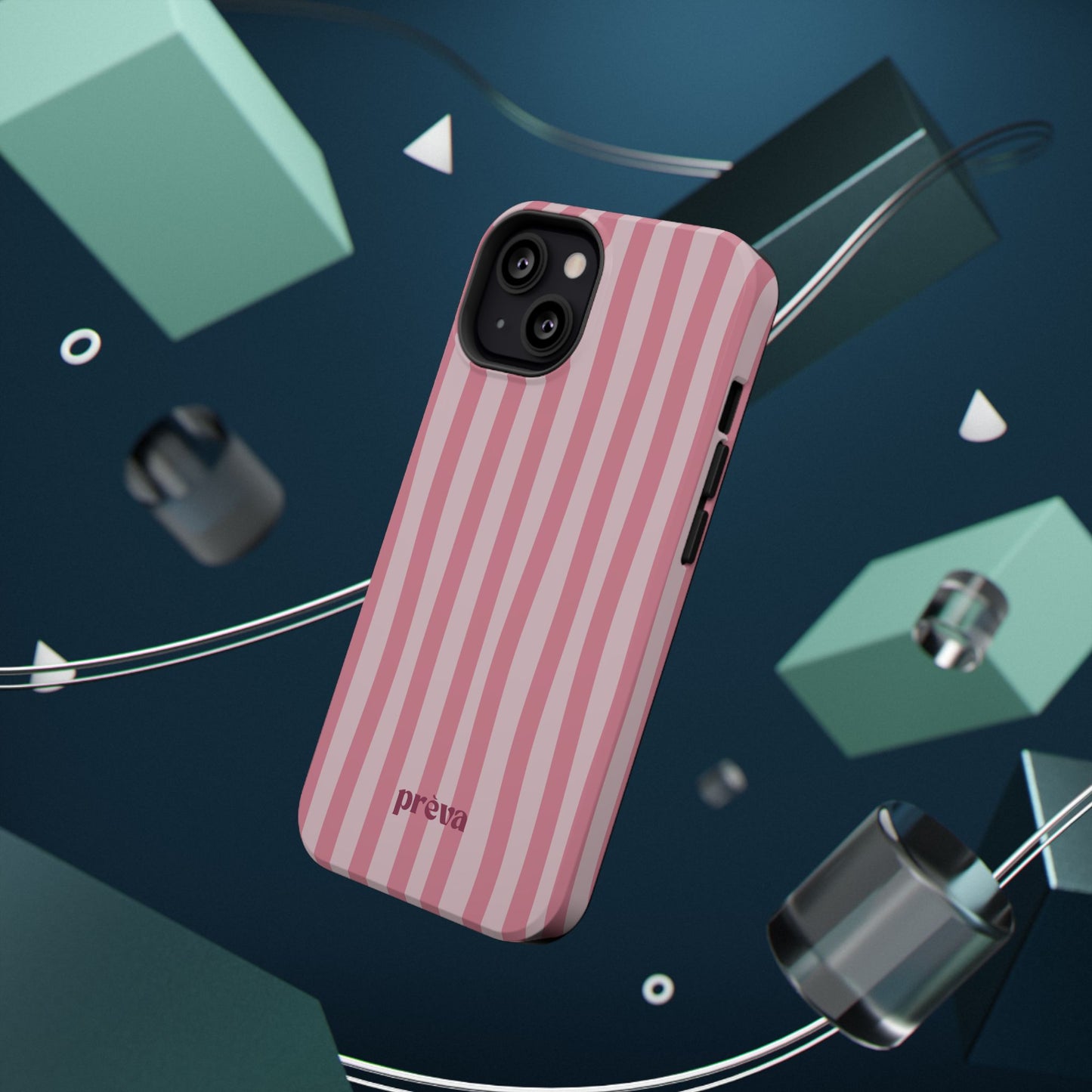 Pink Striped Phone Case