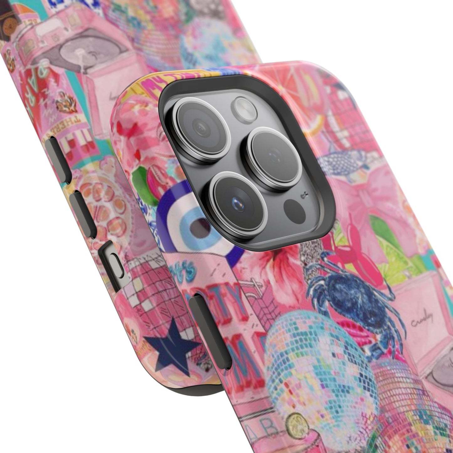 Floral & Pink Collage Phone Case